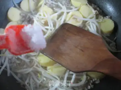 Make The green bean sprouts of meat step 8