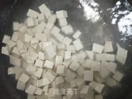 Make ♪ Little onion egg tofu ♪ step 2