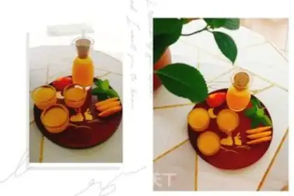 Make Peach and rice step 6