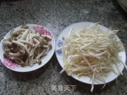 Make Crab mushrooms and sprouts step 0