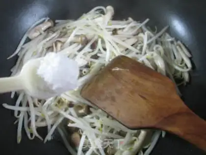 Make Crab mushrooms and sprouts step 3
