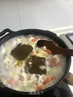 Make Seafood curry bread step 2