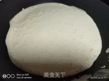Make Blueberry cream roll step 4