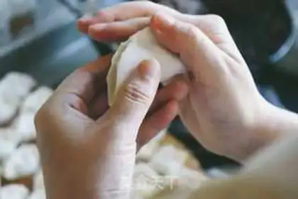 Make Three fresh dumplings step 9
