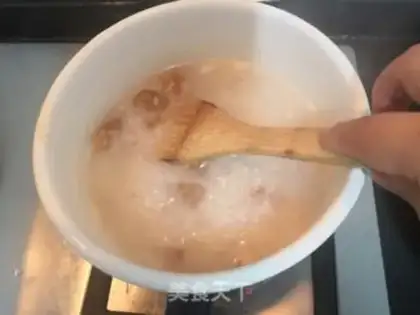 Make Peach and sugar porridge step 7