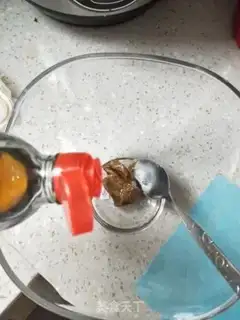 Make A soft pumpkin steam cake step 4