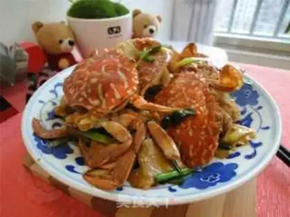 Make Ginger onions and crabs step 6