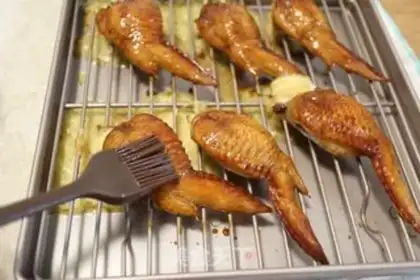 Make Roasted potato cheese chicken wings step 11