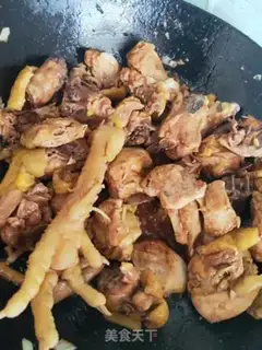 Make Potato pepper chicken step 5