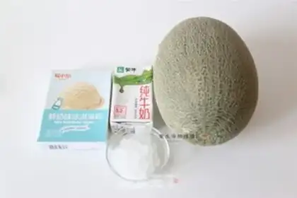 Make A melon ice cream step 0