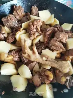 Make Potato pepper chicken step 6