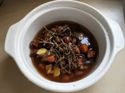 Make Soybeans dry stew step 12