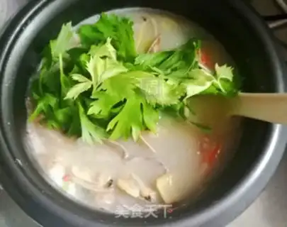 Make Seafood congee step 10