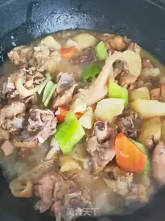 Make Potato pepper chicken step 10