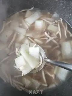 Make Crab-crab mushroom soup step 5
