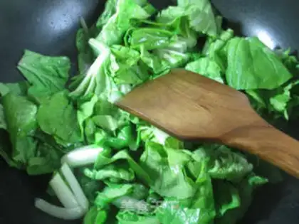 Make Black-middle-sak-sak, tofu, to cook cabbage step 4