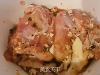 Make Go and roast the chicken leg step 3