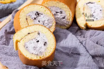 Make Salt cream cake rolls step 14