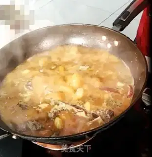 Make Red soup, fat fish step 2