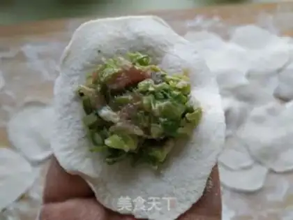 Make Celery dumplings step 21