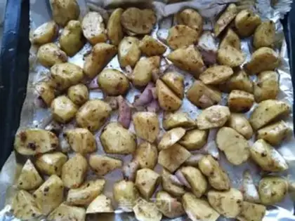 Make Baked potatoes step 2
