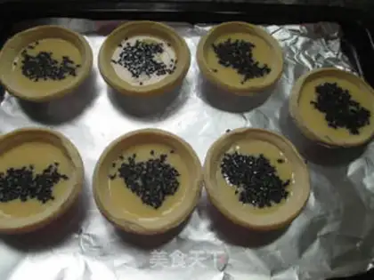Make Black and sesame eggs step 7