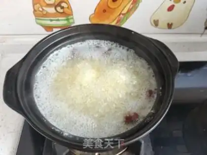 Make Feeding rice porridge step 2