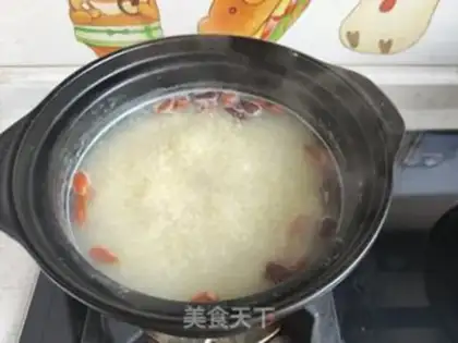 Make Feeding rice porridge step 3