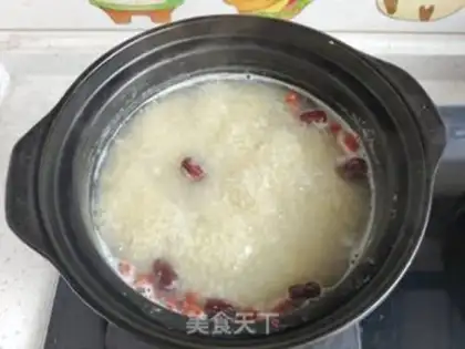 Make Feeding rice porridge step 4