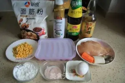 Make Chicken corn sausage step 0