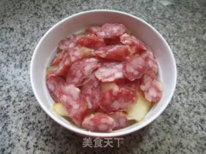 Make Sausage steamed melons step 6