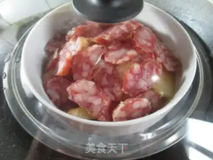 Make Sausage steamed melons step 8