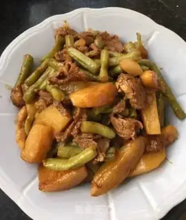 Make Pork stew, beans and potatoes step 17