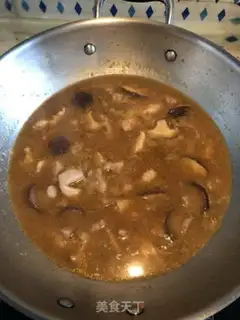 Make curry chicken plattered mushrooms step 7
