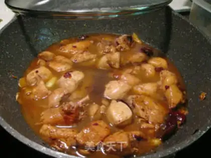 Make Three chickens on the red dates step 8