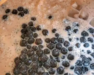 Make Pearl milk and rice step 1