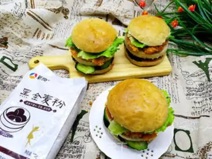 Make Chicken steak burger step 21