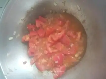 Make Sour-sweet tomato fried eggs step 6