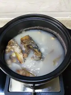 Make Lianko Mt. Fish head soup step 7