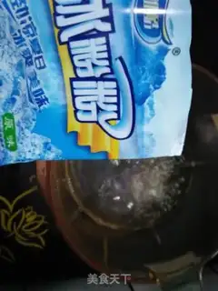 Make Milk and fruit ice powder step 8