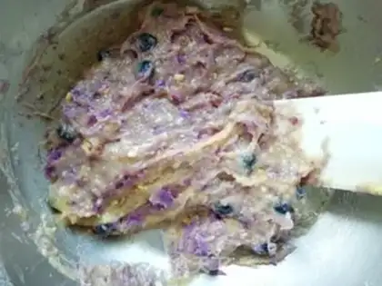 Make The potato blueberry marfin step 4