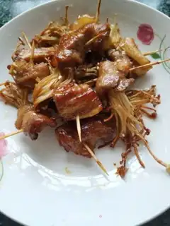 Make I baked five bouquets of gin mushrooms step 5