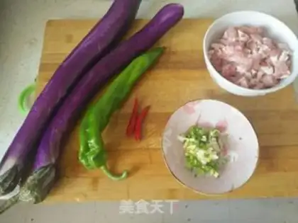 Make Meat and eggplant step 0
