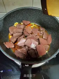 Make Double sauce, duck blood step 7