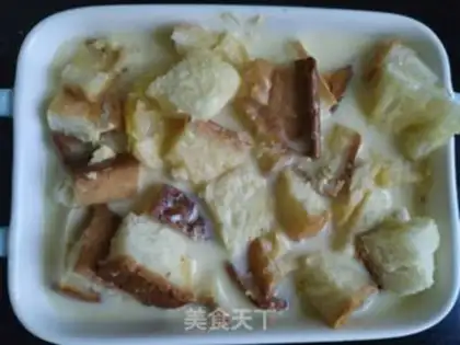 Make Toast pudding step 4