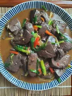Make Double sauce, duck blood step 11