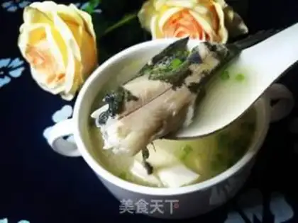 Make Yellowfish tofu soup step 7