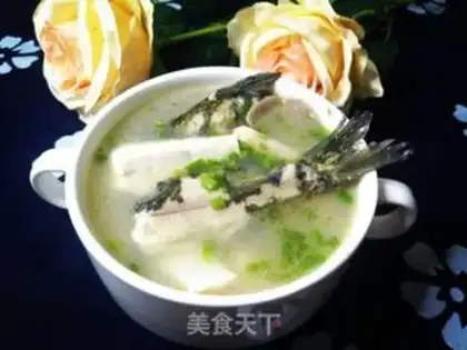 Make Yellowfish tofu soup step 8