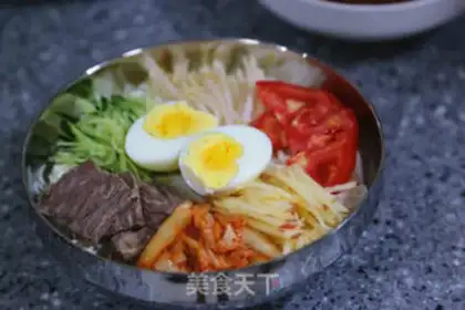 Make Korean cold noodles step 17