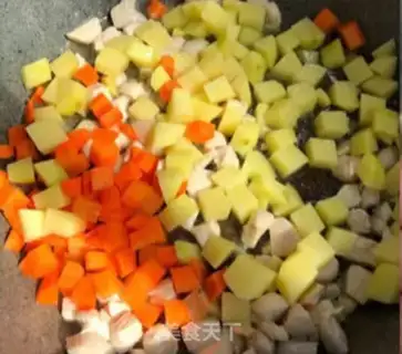 Make Curry noodles step 2